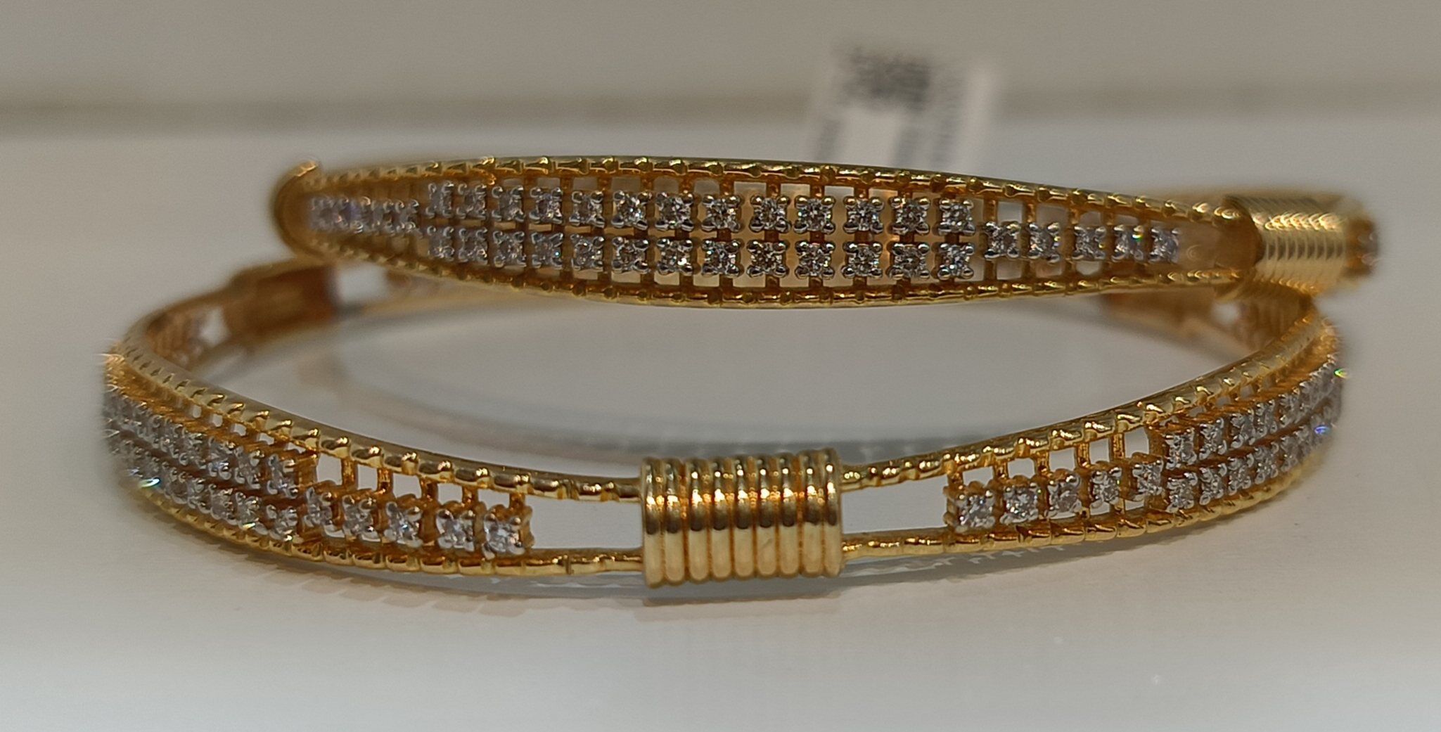 Diamond Bangle Pair